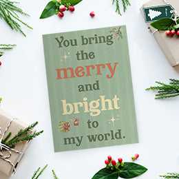 Retro Christmas Card