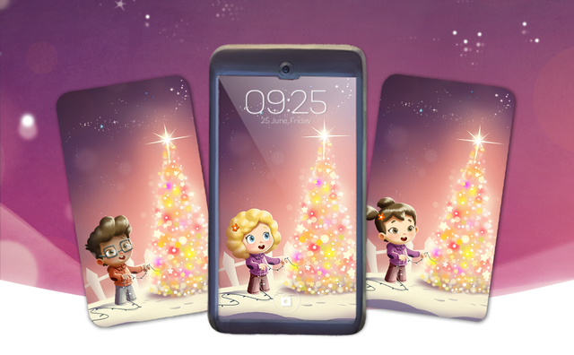Free Personalised Christmas Wallpaper For One Kiddo