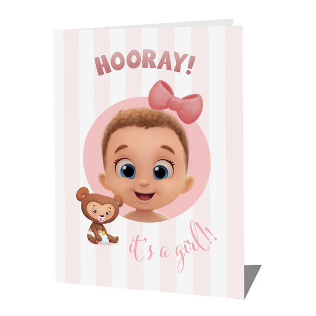 Girl Baby Shower Card