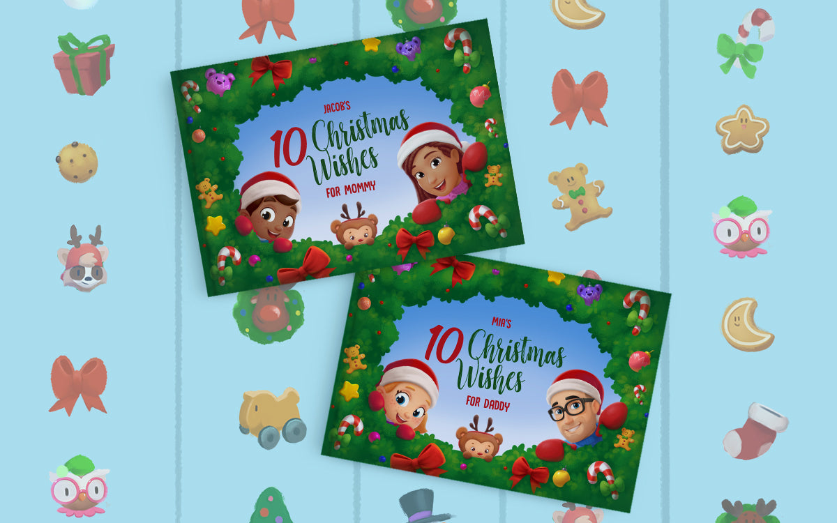 A Book of Your Kiddo’s Christmas Wishes for Mommy or Daddy