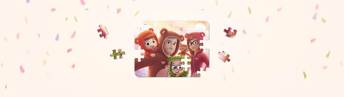 Puzzles are fun to do and boost your mood and IQ – and now they’re perfect for bonding too!  They pair perfectly with our personalized books and now – for the first time ever – you can purchase them on their own as well!