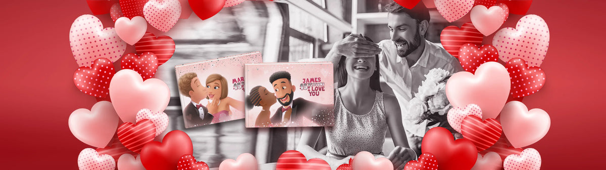 Premium Love you books just for you as a personalized gift