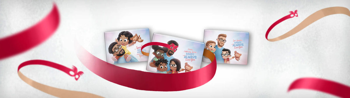Personalized Books for Dad & 1, 2, or 3 Kids