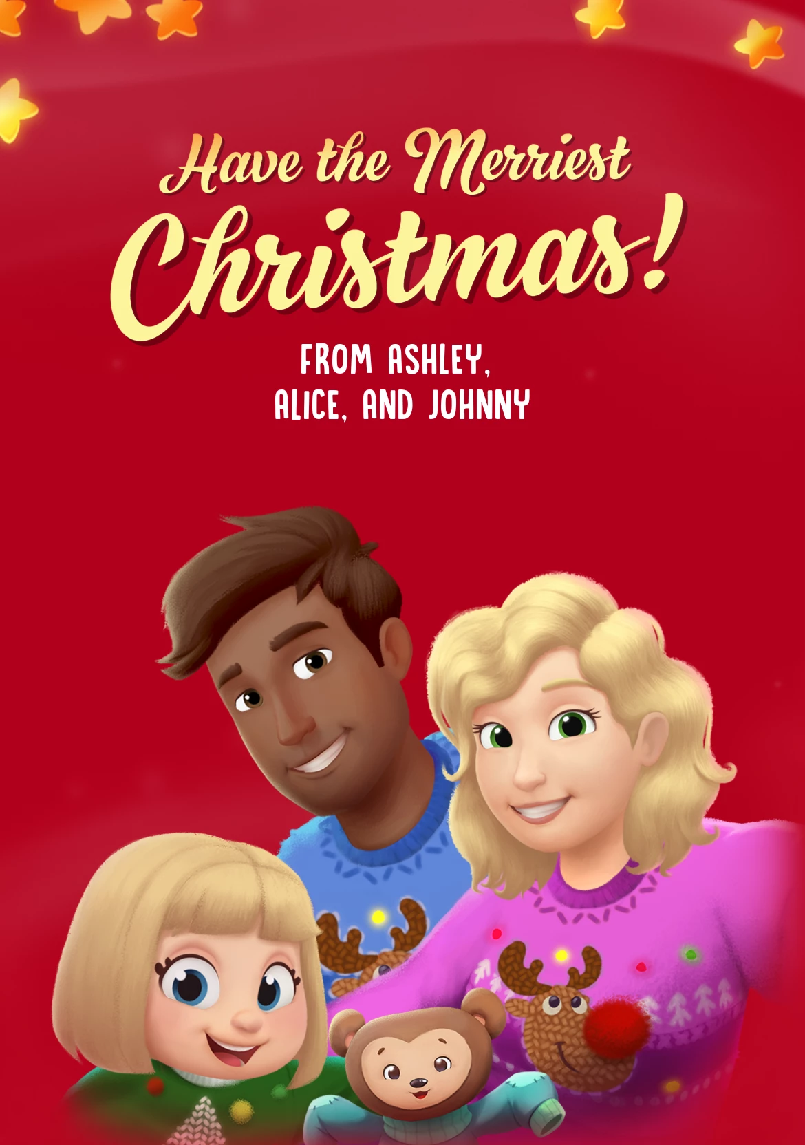 Christmas Greeting Family Card