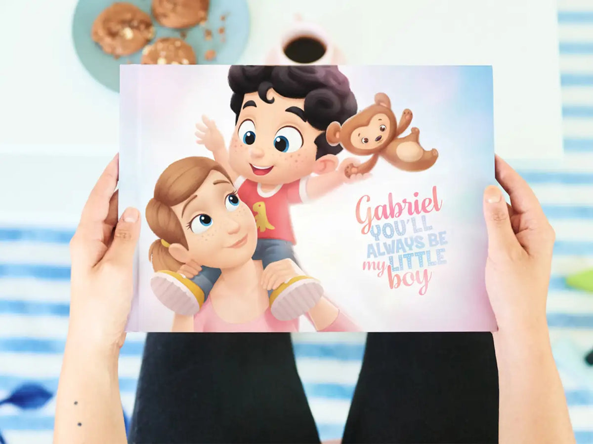 The cover of this personalized keepsake for mom and kid is one of the best Mother's Day gift suggestions you'll get.
