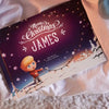 The cover of customized Christmas book with the boy on the cover.