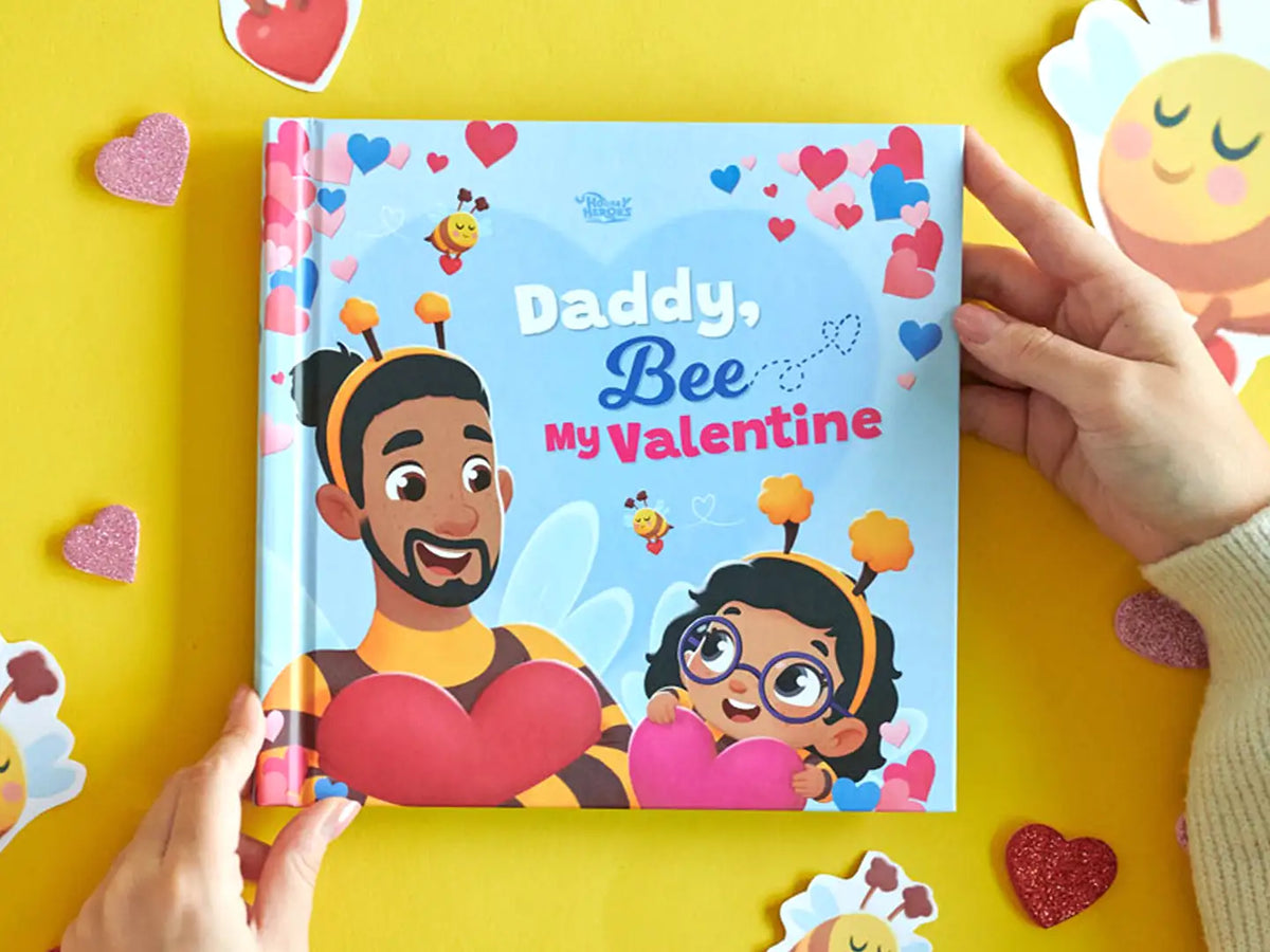 Cute Valentine's Day gift from daughter to dad which is a sweet personalized book.