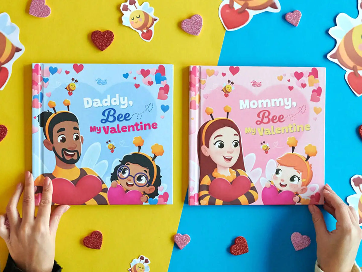 Best gift for Valentine's Day are personalized like these books from kids to their parents.