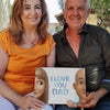 This is the best gift idea from an adult son or daughter: a personalized book where dad and his kid are included.