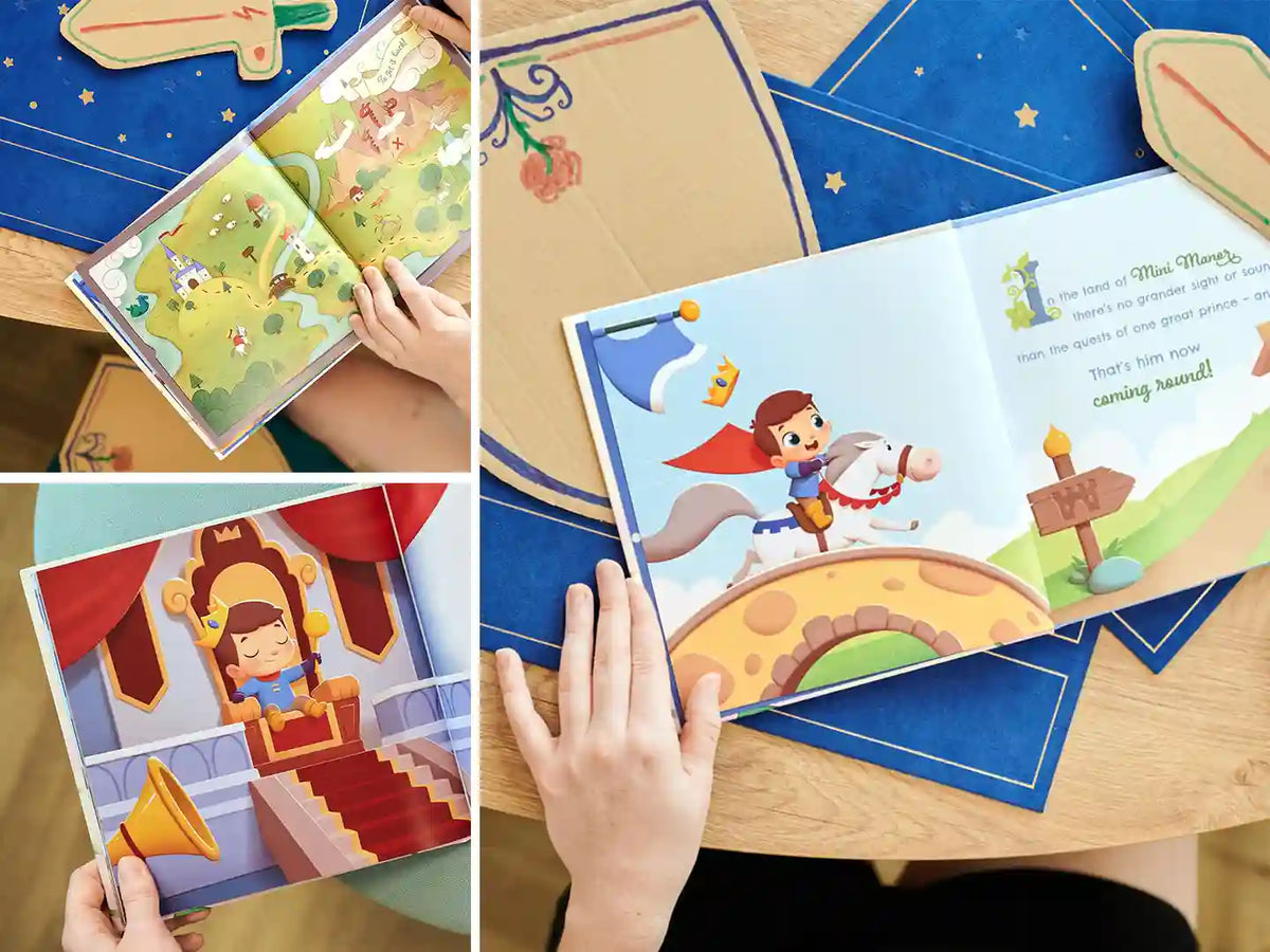 Vibrant illustrations from the awesome DIY book for boys who want to be princes.
