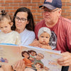 Reading personalized stories from Hooray Heroes' books for grandparents is a lovely family activity.