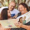 In this keepsake, grandparents will love narrating stories to their grandkids. The best personalized gift idea for grandmothers and grandfathers.