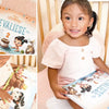 Beautiful girl is celebrating her second birthday with a fun DIY book with her name on it.