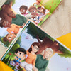 Nostalgy and good feelings are everywhere in this personalized gift for grandparents with grandkids.