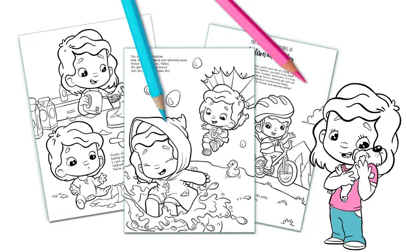 Free Coloring Book for Siblings