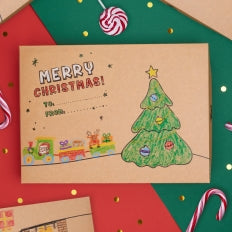 Christmas Coloring Gift Box