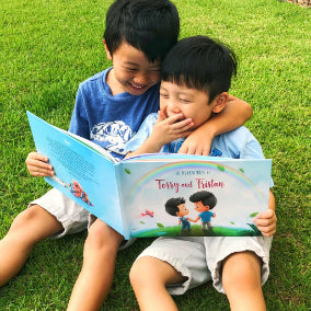 Fun birthday, Christmas, or Back to School gift for siblings - a personalized book for brothers and sisters