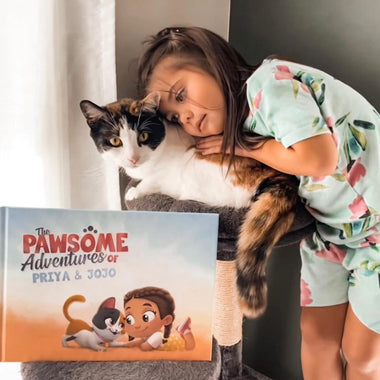 The best present for cat moms and dads of any age, a personalized book about their pets.