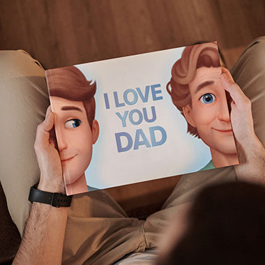The best thank you gift for dad this Father's Day, a custom book of appreciation and love.