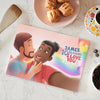 During pride month, Hooray Heroes' LGBT personalized love book has a rainbow cover. Perfect to say I love you!