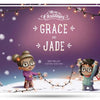 The perfect Christmas gift for siblings, a wonderfully festive personalized book for brothers and sisters.