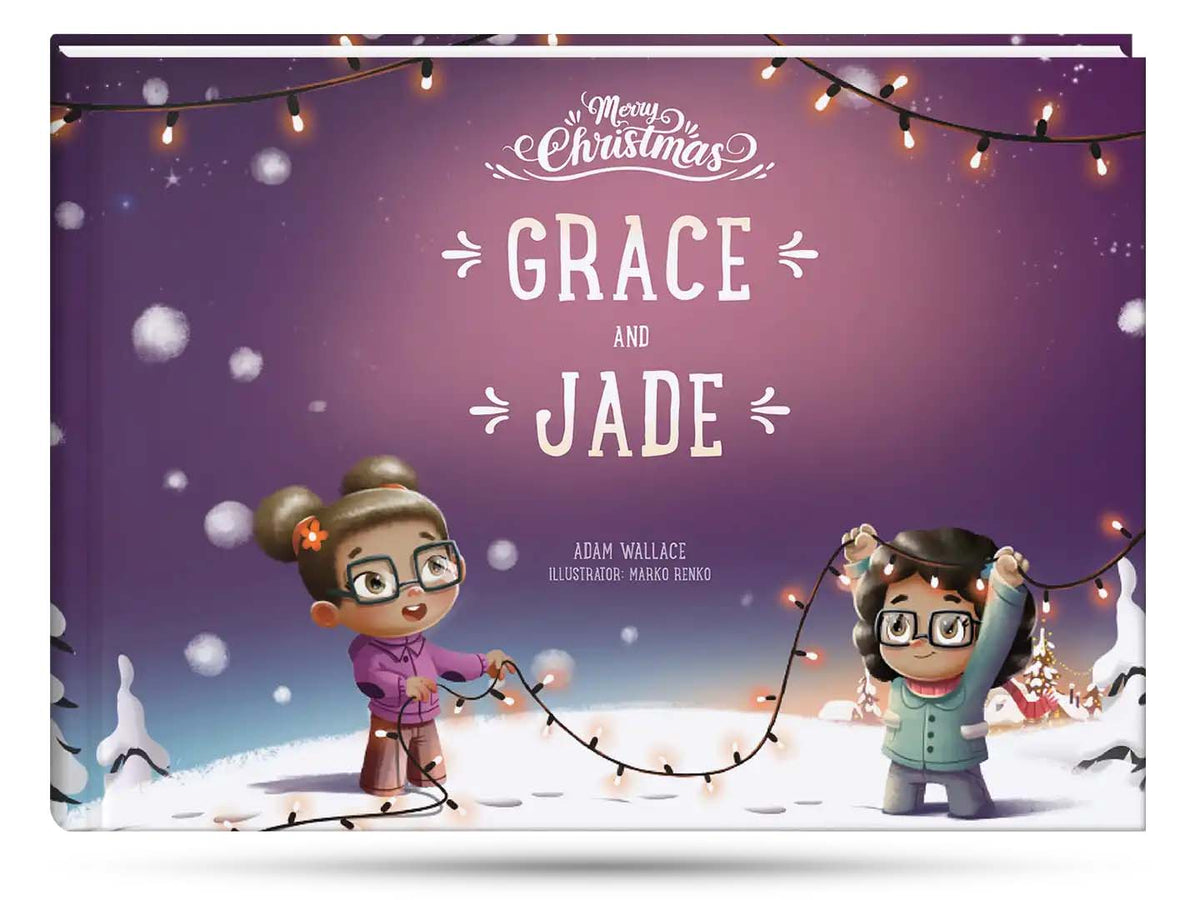 The perfect Christmas gift for siblings, a wonderfully festive personalized book for brothers and sisters.