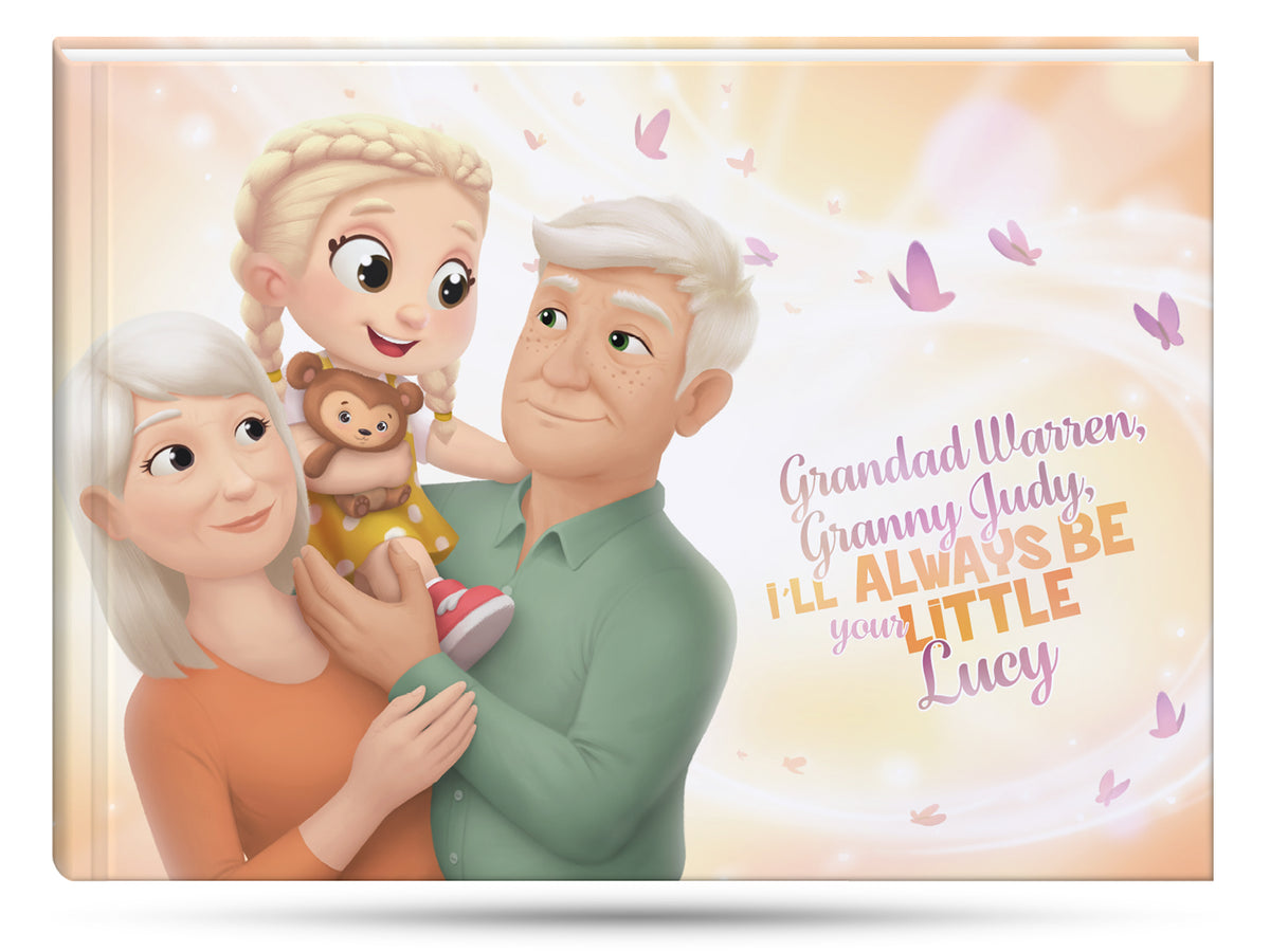 The best gift for grandma and grandpa for Mother or Father's Day, a personalized book about them and their grandkids.