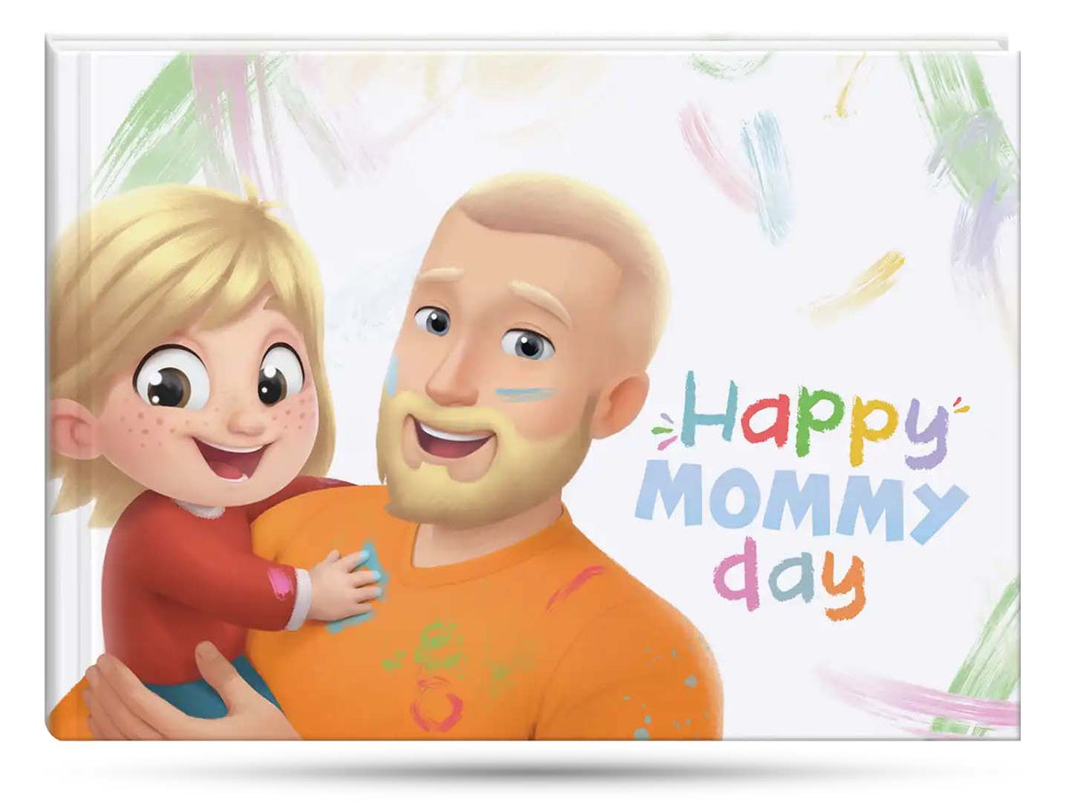 Amazing birthday, Mother's Day, Valentine's Day or Christmas present for Mommy, a personalized book from Dad and child.  