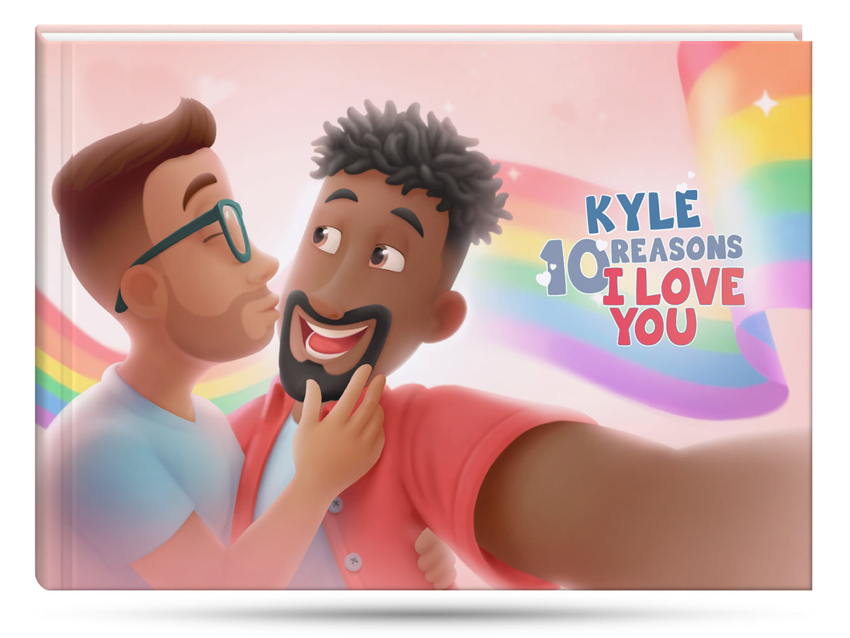 unique, DIY present for boyfriend or husband - a personalized lgbt love story book