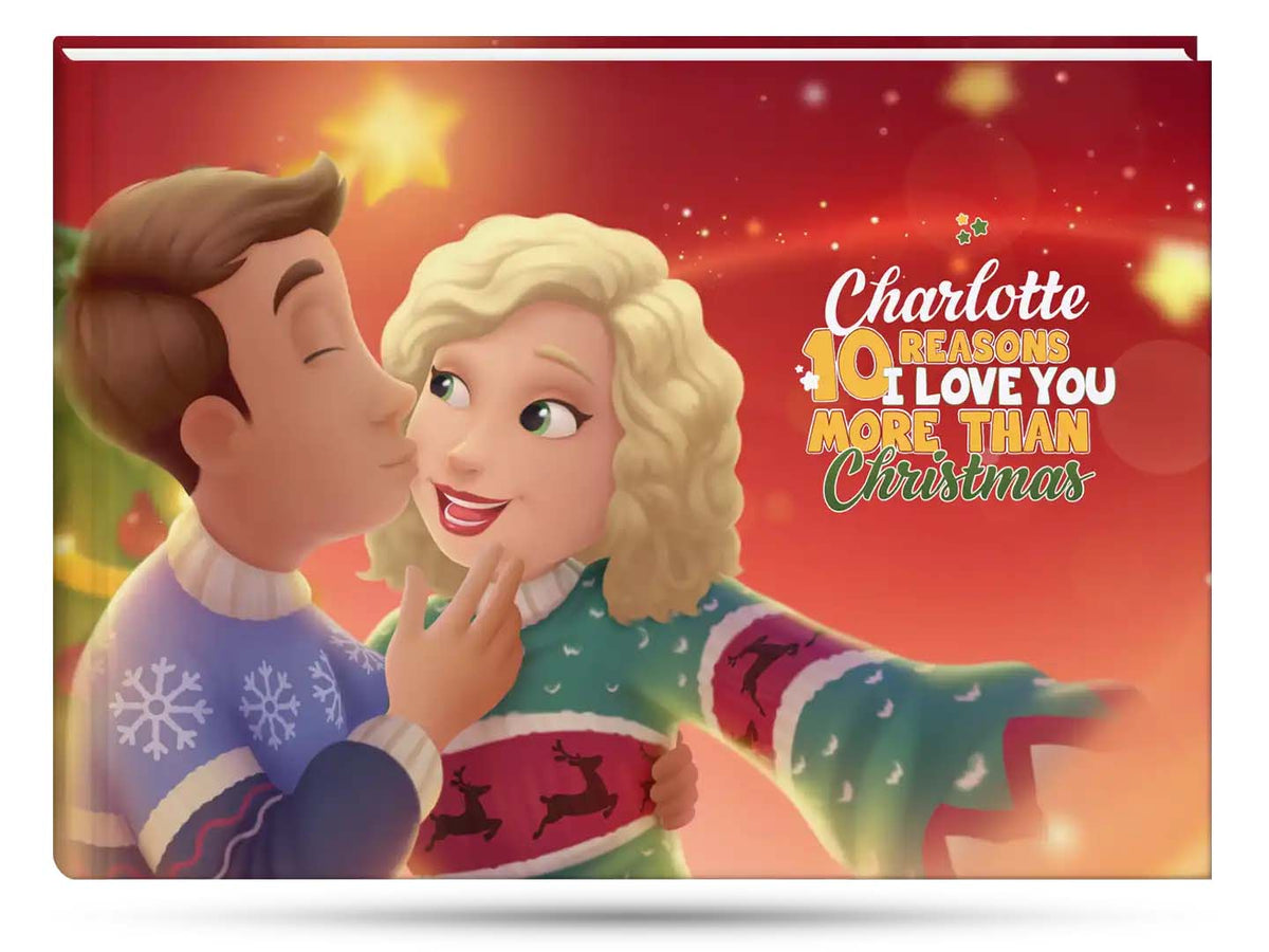 cute christmas gift idea for girlfiend or wife - a deluxe edition personalized love book for couples