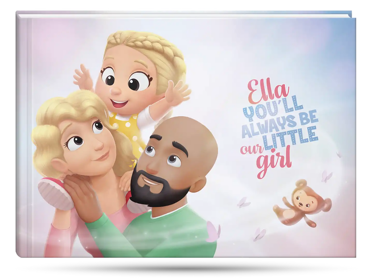 The cover of our bestselling personalized book for parents and daughters which is one of the best gifts for parents.