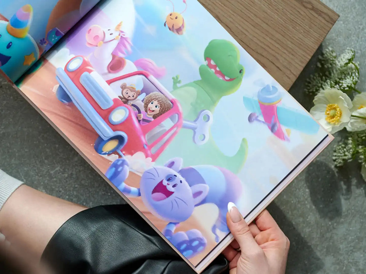 Fun personalized illustrations where your mom is the hero of the book.