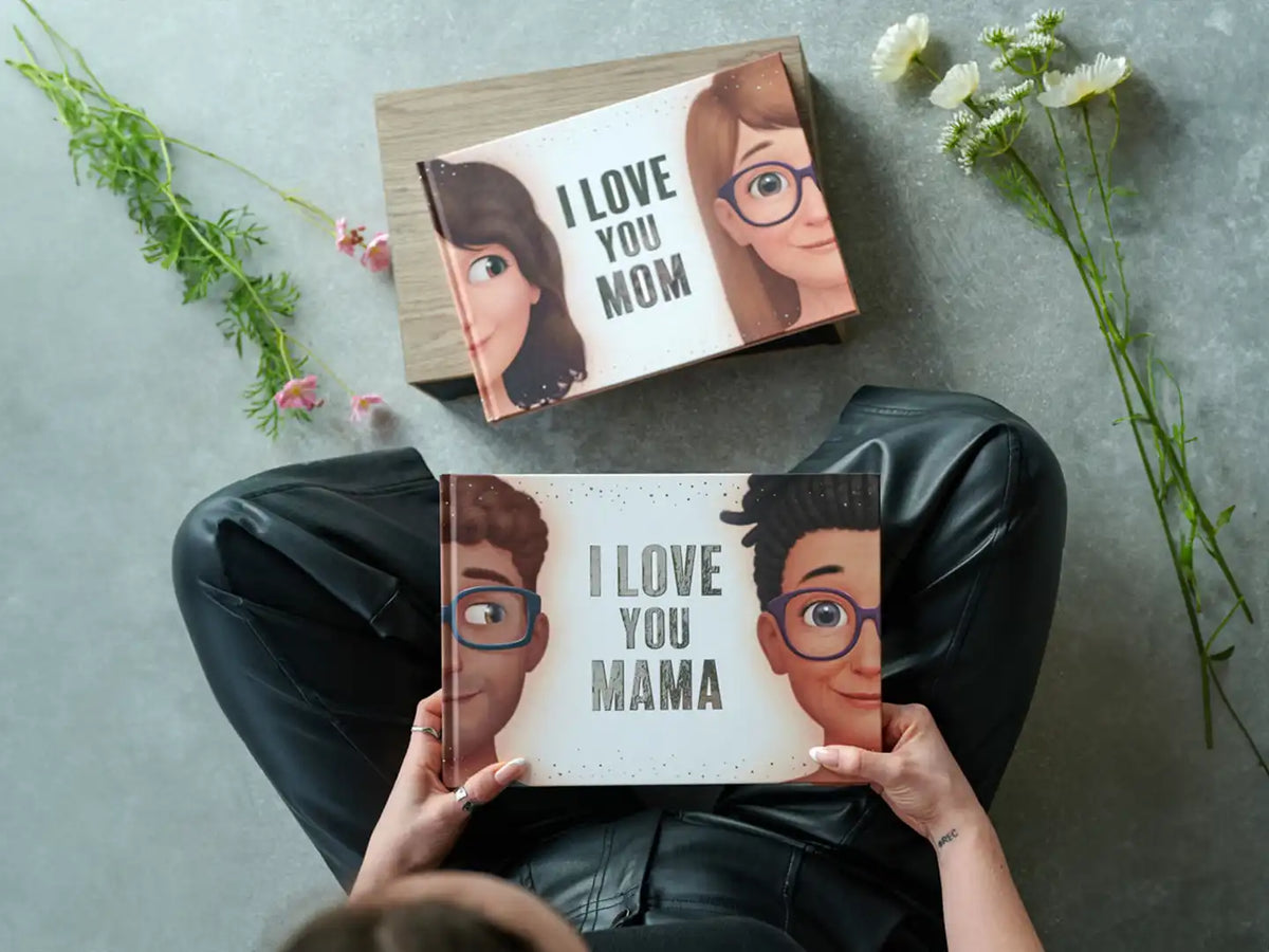Cover of a personalized book for moms, which is a perfect gift for Mother's Day.