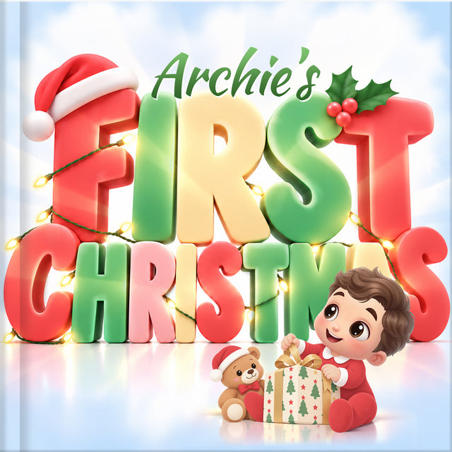 My First Christmas - Personalised Baby Book
