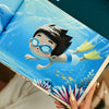 A vibrant illustration from the personalized birthday book for kids turning five.