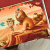 One of the illustrations of the personalized birthday book for kids sixth birthday.