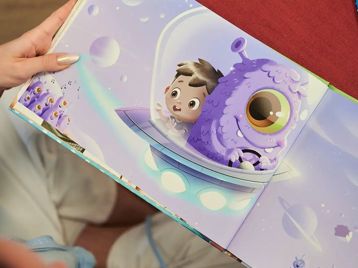 A beautiful illustration from the personalized birthday book for kids turning six.