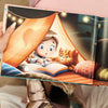 One of the illustrations of the personalized birthday book for kids 8th birthday.