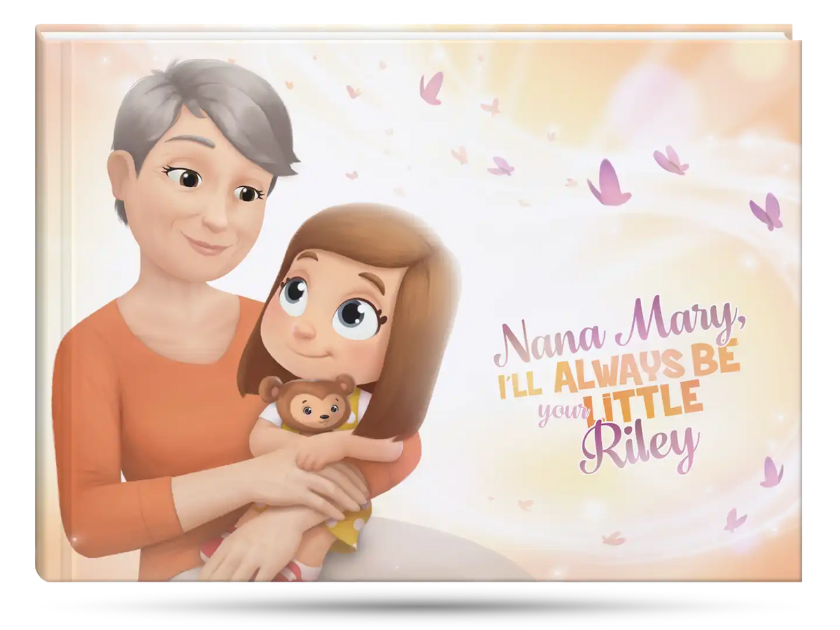 A personalized book for grandma from Hooray Heroes.