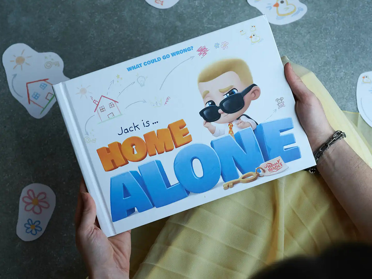 Mischievous book about Jack being home alone and all the fun things that might happen is a great personalized gift for kids.