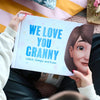 A new personalized book for grandma from her three grandkids is a great gift.