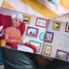 A personalized grandma book featuring her and four grandkids.