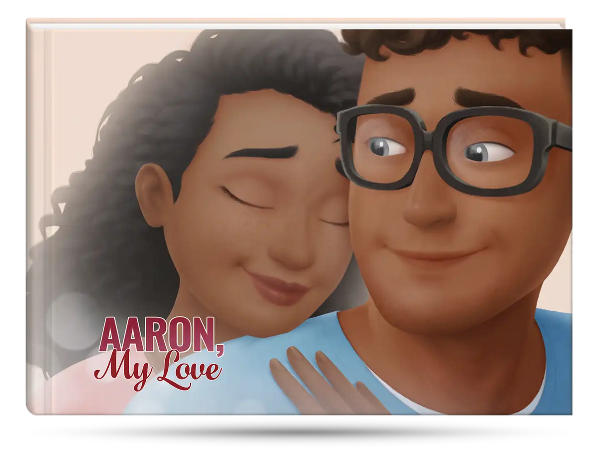 The cover of a personalized book, which is a great gift for boyfriend.