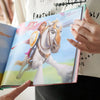 An illustration from a personalized book for friends.