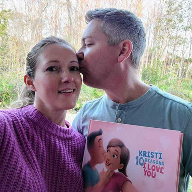 You can personalize the characters in detail in this custom love book from Hooray Heroes. Perfect gift for Valentine's day.