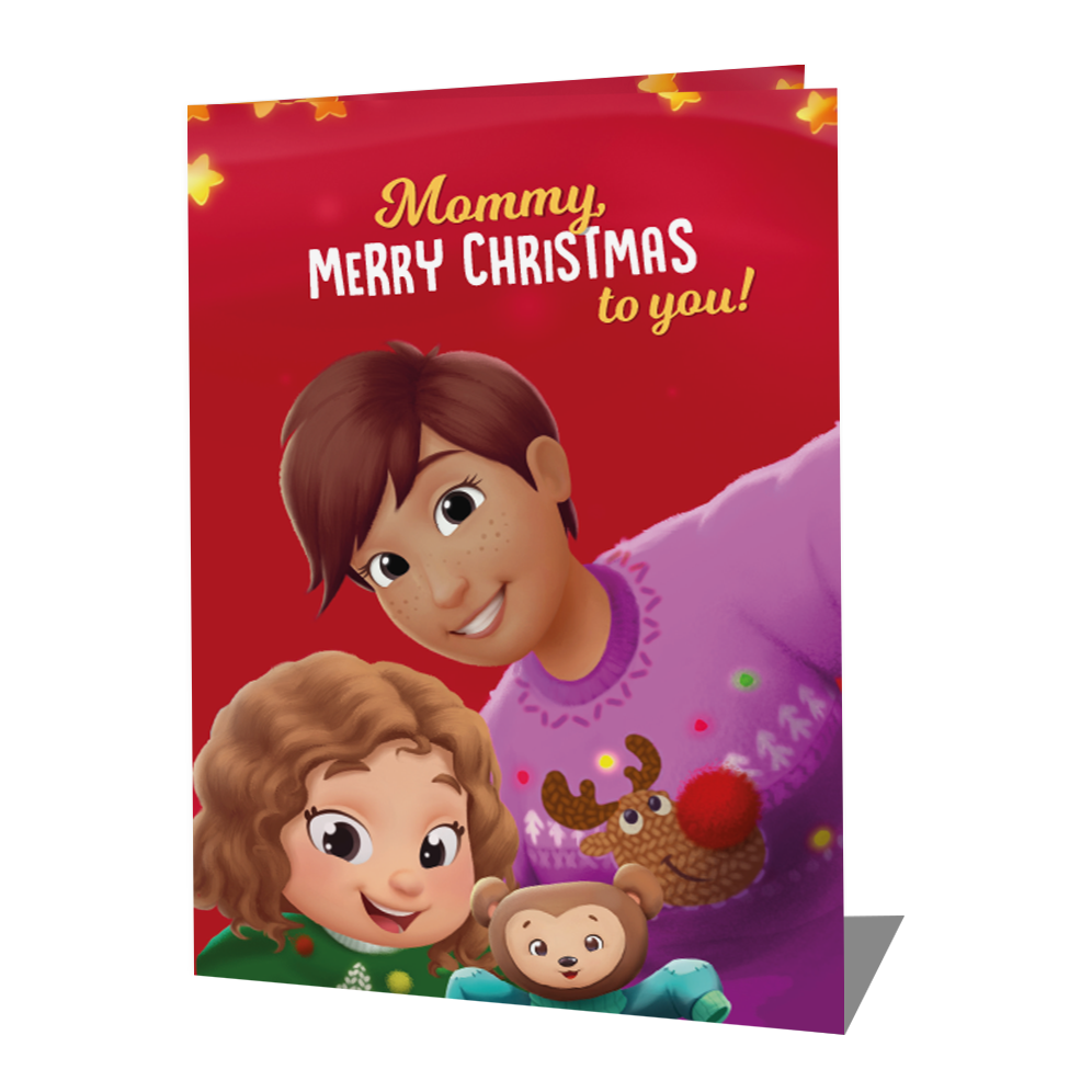 Merry Christmas, Mommy Card - From Girl