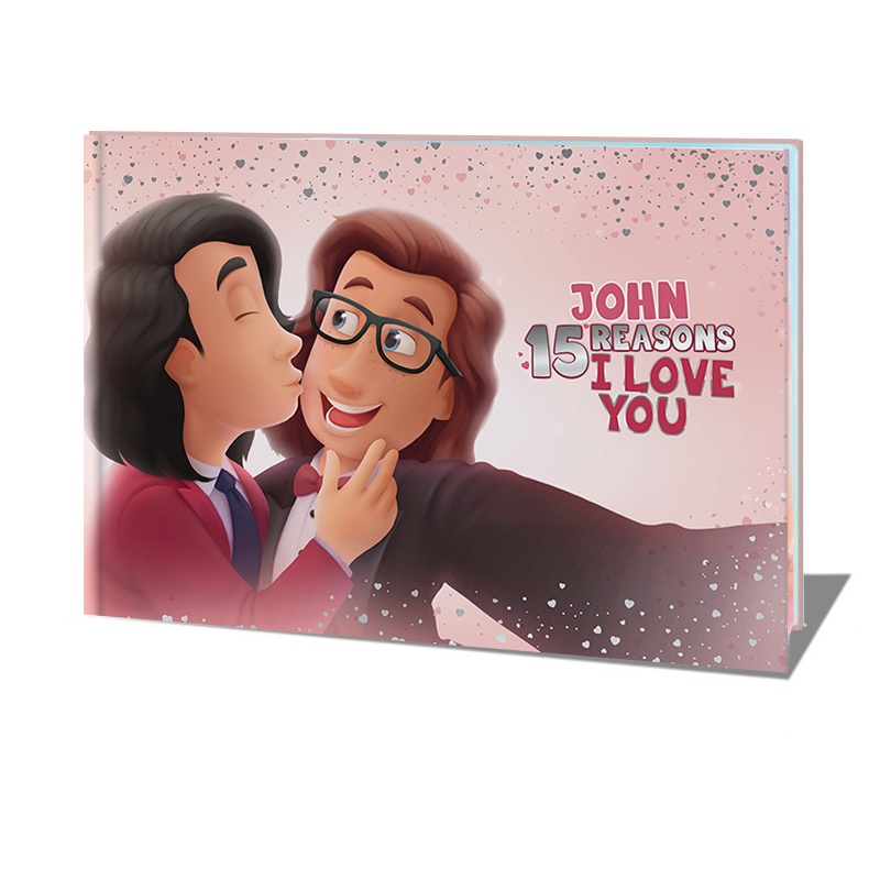unique, DIY present for boyfriend or husband - a personalized lgbt love story book