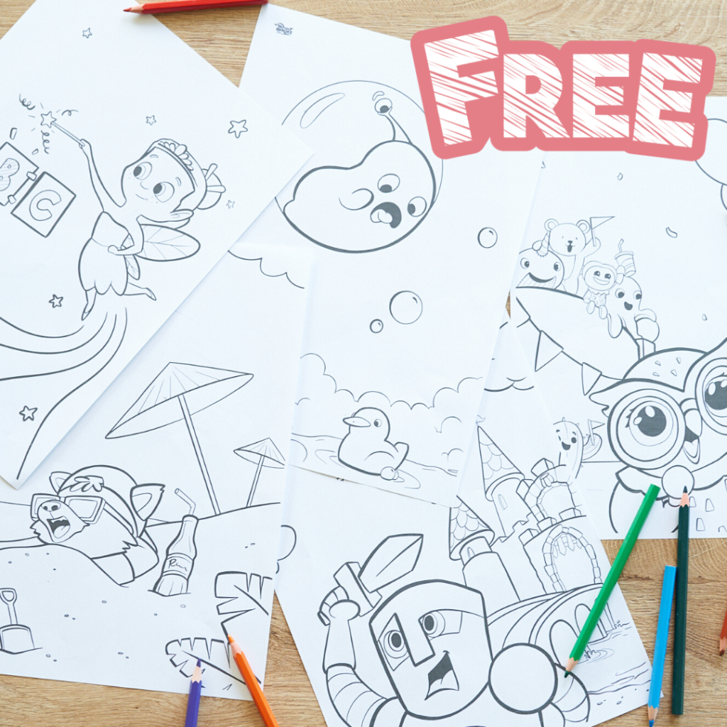 Examples of Hooray Heroes free coloring books.