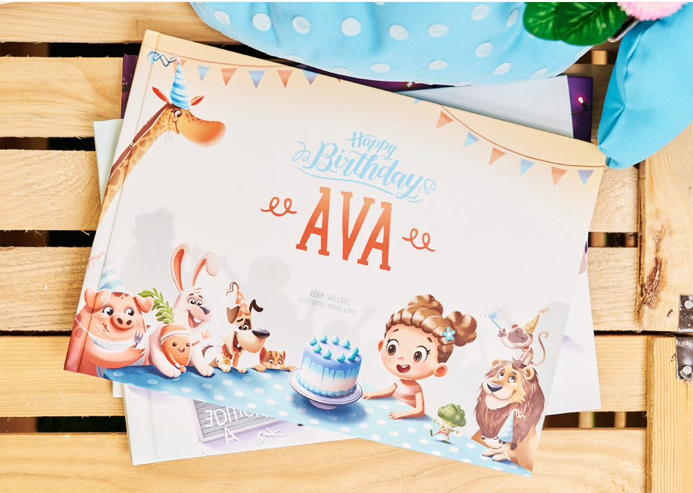 The personalized Happy Birthday book from Hooray Heroes - the best personalized birthday gift.