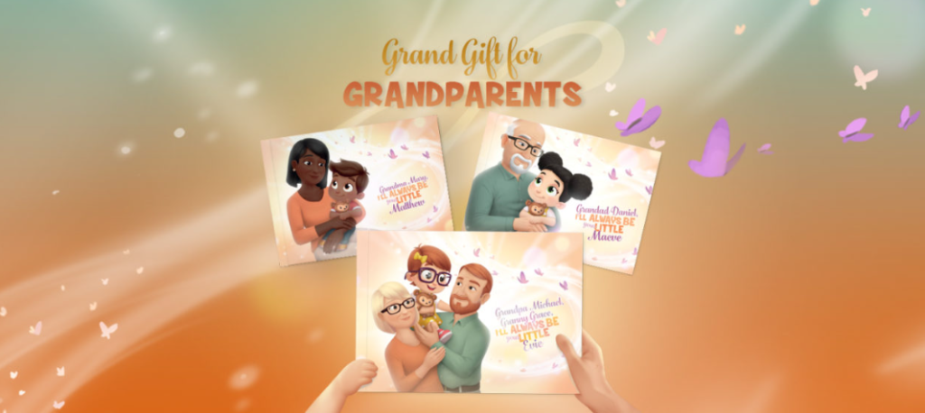 The cover of the best personalised books for grandparents by Hooray Heroes. 